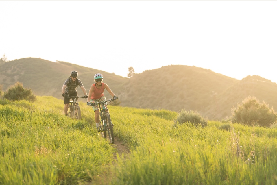 Bicycling in Avon Colorado Field