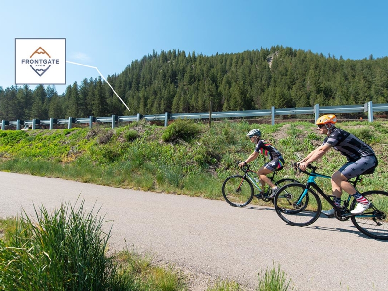 Biking on the Eagle Valley Trail