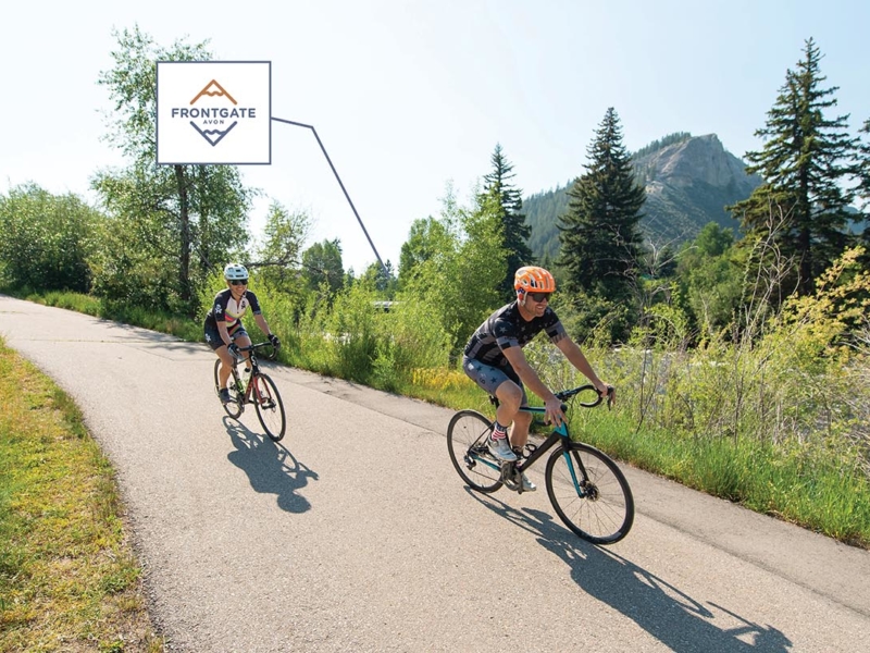 Biking on the Eagle Valley Trail