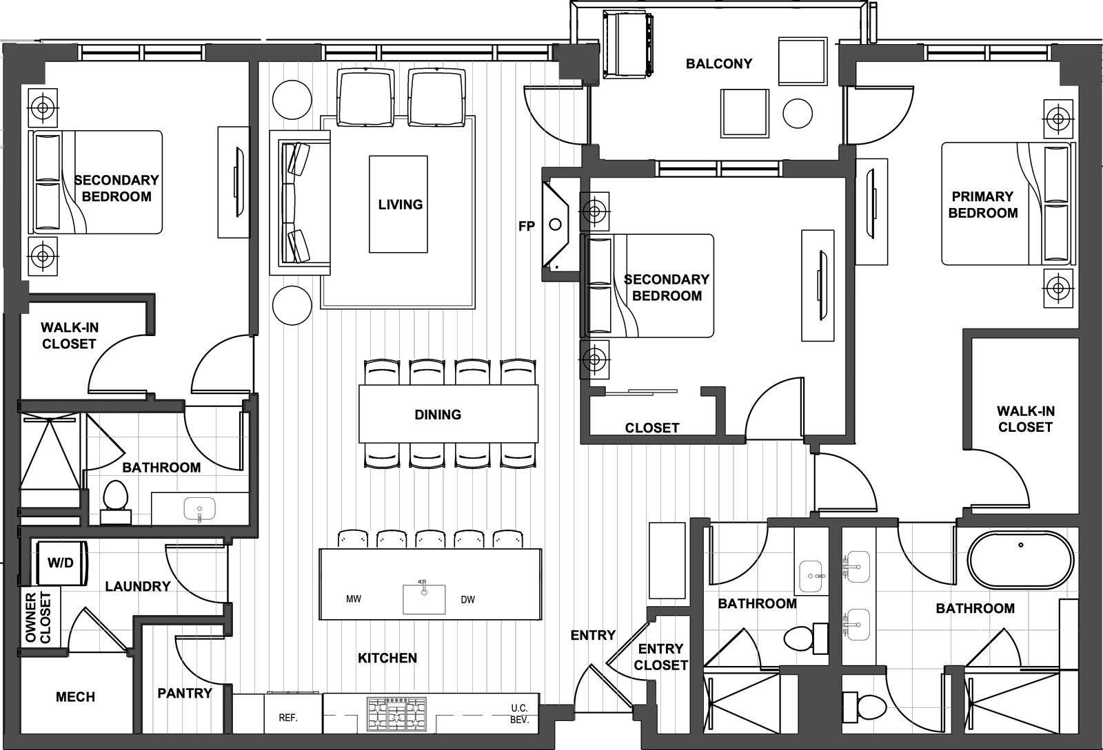 FGA Residence 218 Floor Plan