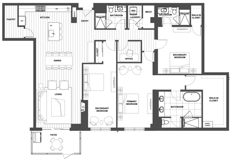 FGA Residence 219 Floor Plan