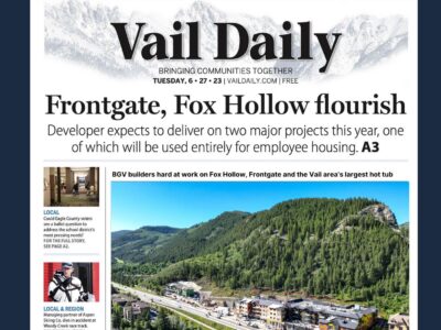 Vail Daily: Frontgate, Fox Hollow flourish